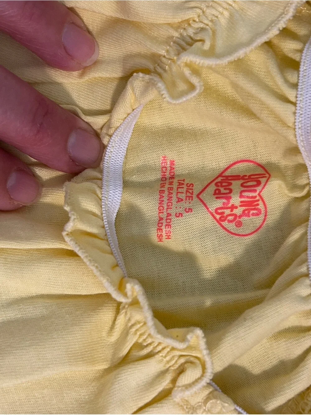 NWOT — Girls Yellow Floral Embroidered Matching Set - Top & Jeans